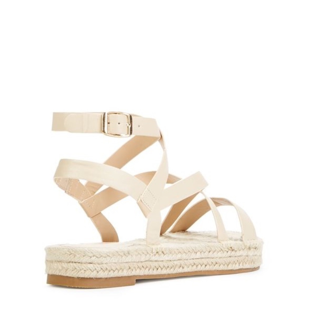 JustFab Laston Espadrille Flat Women's 8 Boho‎ Strap Ankle Sandal - Picture 16 of 16